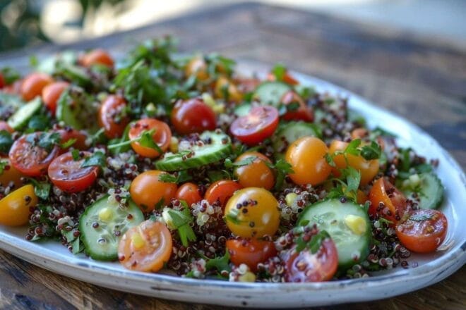 Image d'illustration. Salade à base de quinoa.