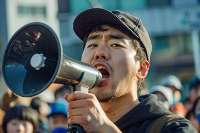 Image d'illustration. Manifestation en Corée