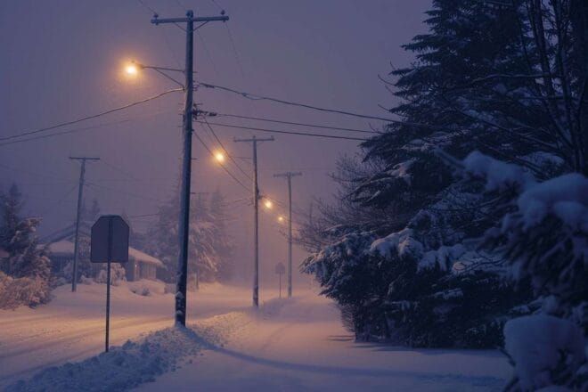 Image d'illustration. Paysage de neige.