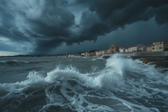 Image d'illustration. Avis de tempête en mer.