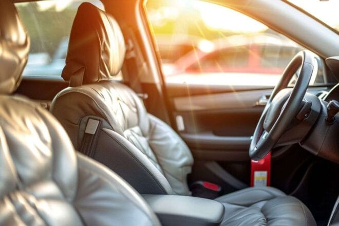 Image d'illustration. Intérieur voiture et emplacement airbag