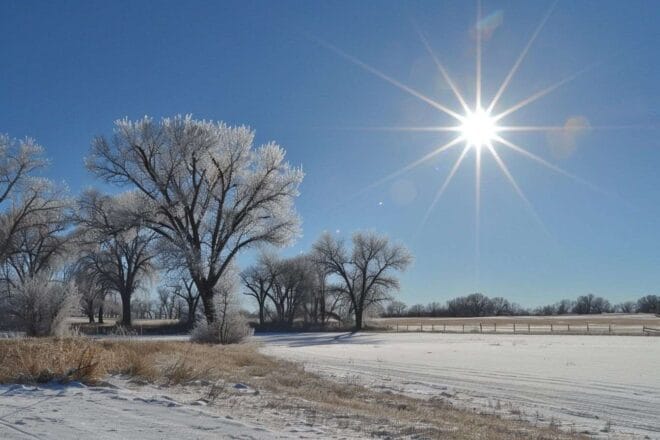 Image d'illustration. Un temps froid et sec.