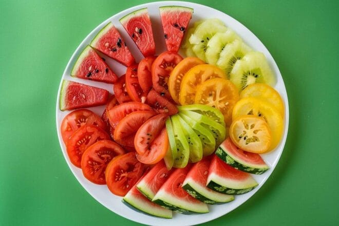 Image d'illustration. Tomates et pastèques