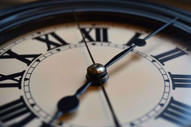 Image d'illustration. Gros plan d une horloge symbolisant le changement d heure