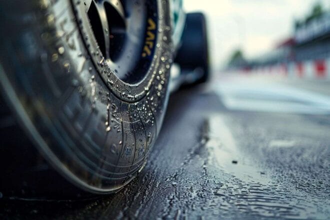 Image d'illustration. Pneu de formule 1