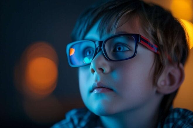 Image d'illustration. Un enfant devant un écran.