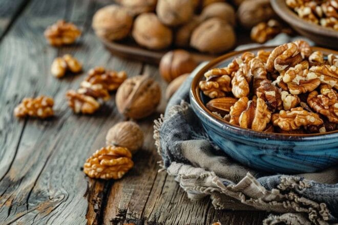 Image d'illustration. Des noix, riches en magnésium.