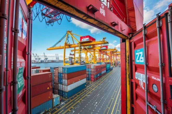 Image d'illustration. Des conteneurs de marchandises