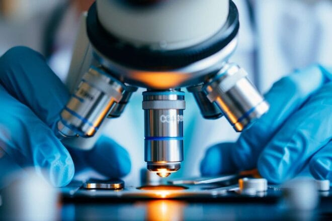 Image d'illustration. Labo scientifique microscope recherche
