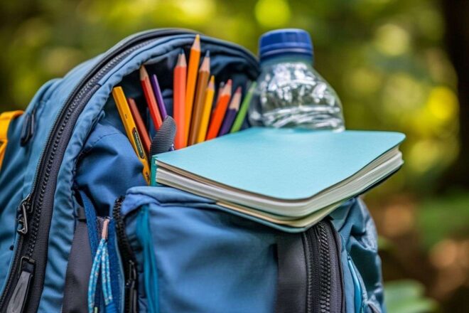 Image d'illustration. Gros plan d un sac à dos bien organisé