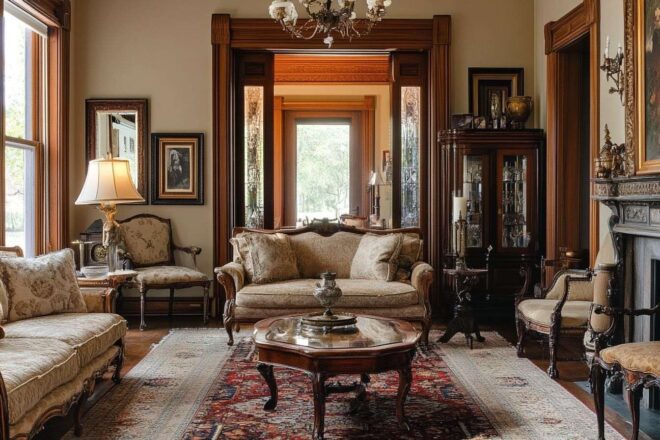 Image d'illustration. Intérieur classique avec mobilier vintage