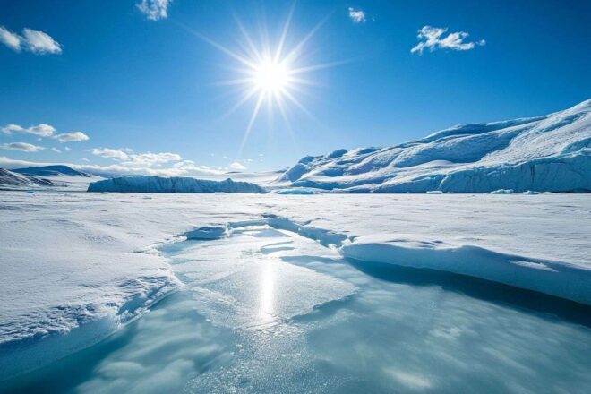 Image d'illustration. Vue éblouissante de la calotte glaciaire du groenland