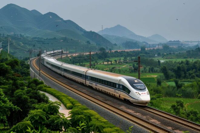 Image d'illustration. Train chine