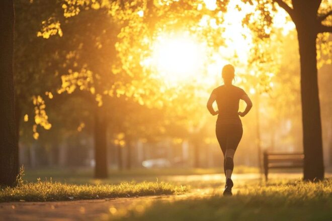 Image d'illustration. Techniques de respiration profonde pour les coureurs au lever du soleil