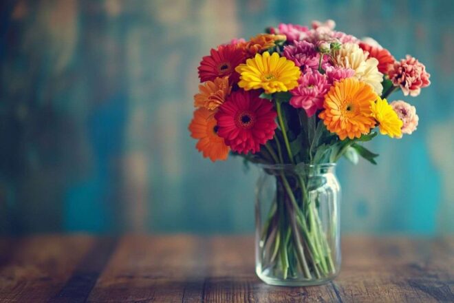 Bouquet vibrant de fleurs