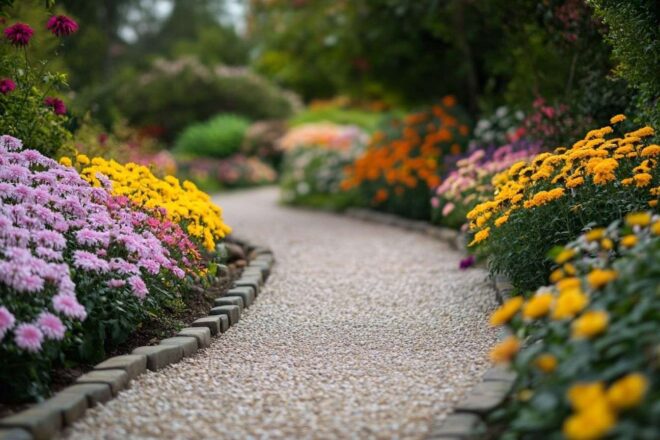 Chemin de jardin paisible