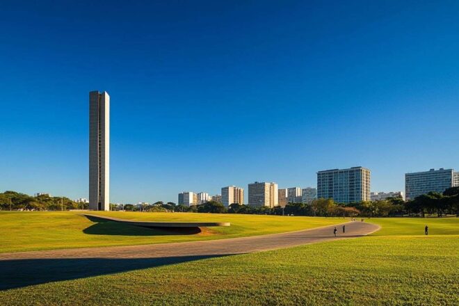 Icône de l architecture moderniste de brasília