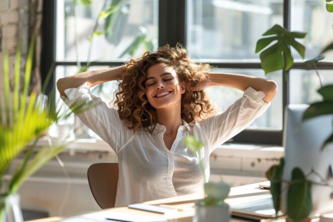 Bureau travail femme santé