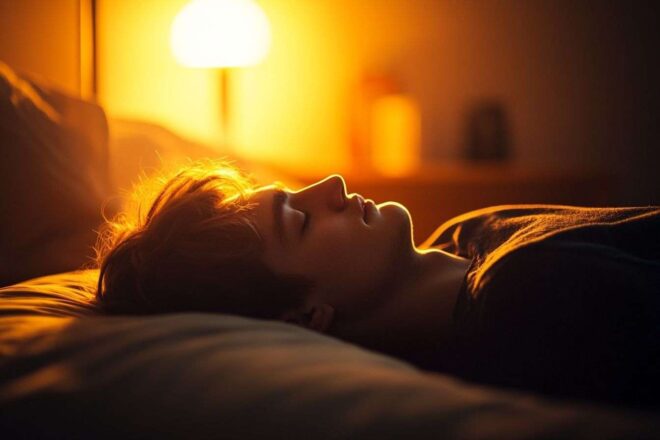 Silhouette sommeil sur côté