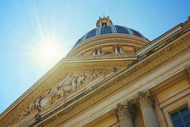 Vue majestueuse du panthéon à paris