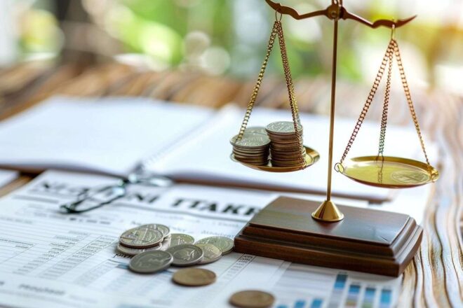 Balance représentant impôt sur revenu