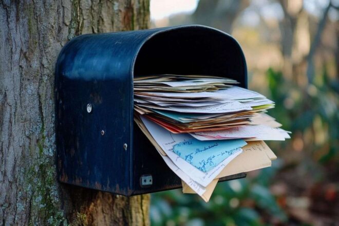 Boîte aux lettres débordante