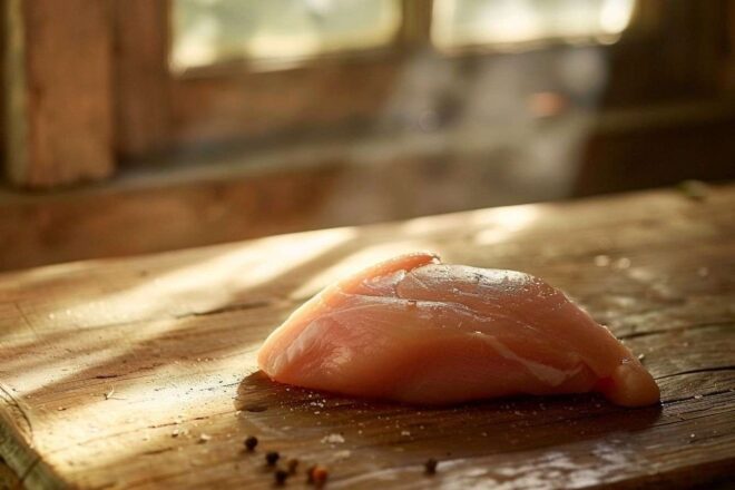 Filet de poulet cru
