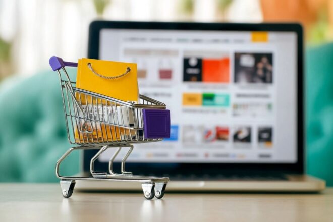 Interface de site de shopping - Cyber Monday