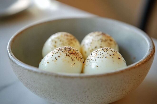 Œufs parfaitement cuits dans une friteuse à air