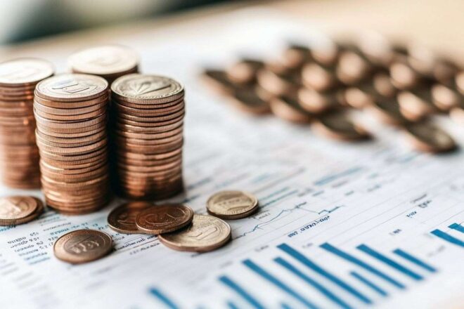 Pièces de monnaie et rapport financier sur les inégalités de richesse