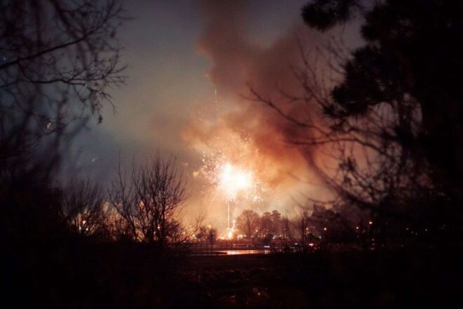 Feux d artifice hivernal