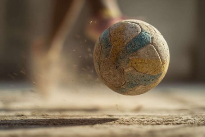 Handball dynamique en mouvement