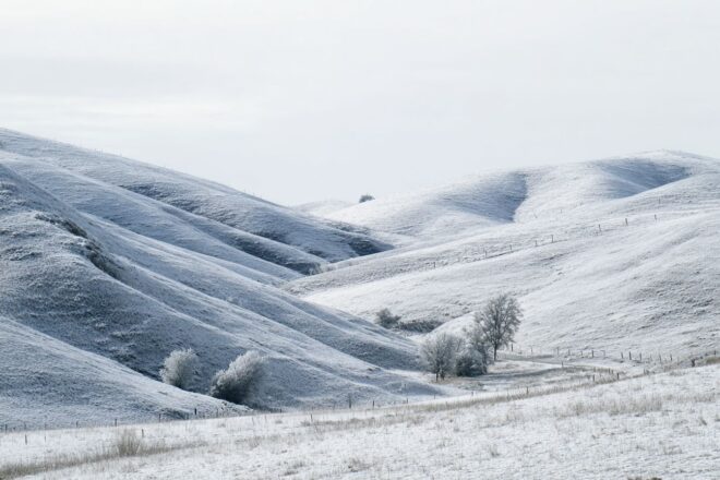 Paysage serein de noël