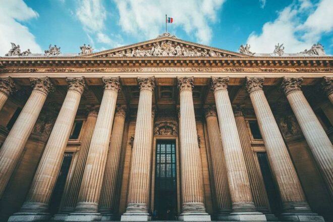 Vue majestueuse de l assemblée nationale française