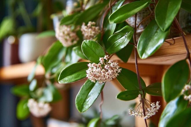 Hoya plante cascade étagère