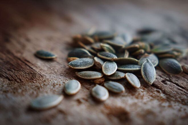 Gros plan sur les graines de concombre