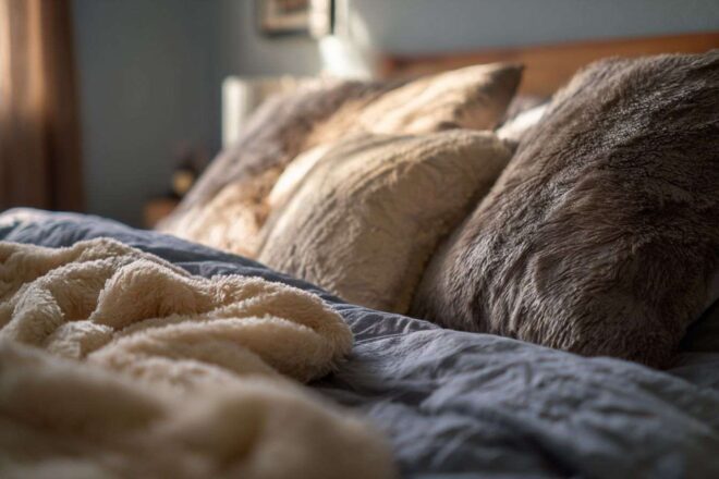 Literie douillette et inviting