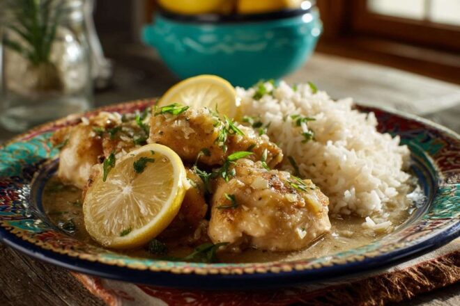 Poulet au citron succulent