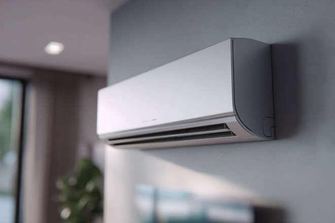 Gros plan d un climatiseur moderne