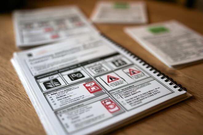 Gros plan sur un livret d examen du code de la route