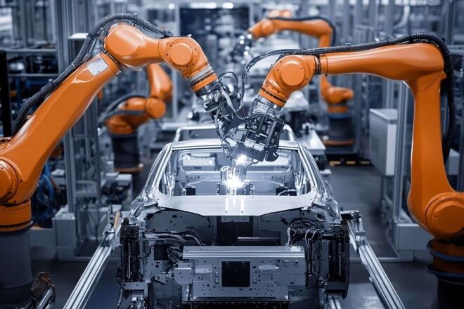 Assemblage robotisé chez stellantis