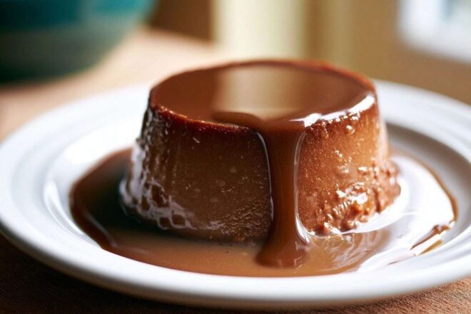 Gâteau flan chocolat riche