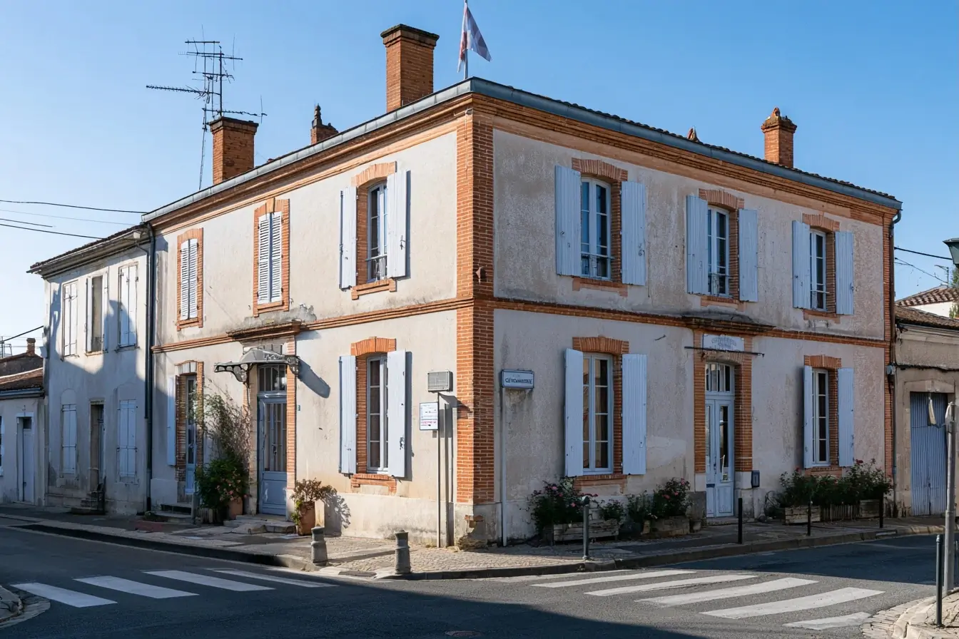 Façade de gendarmerie dans le Gers