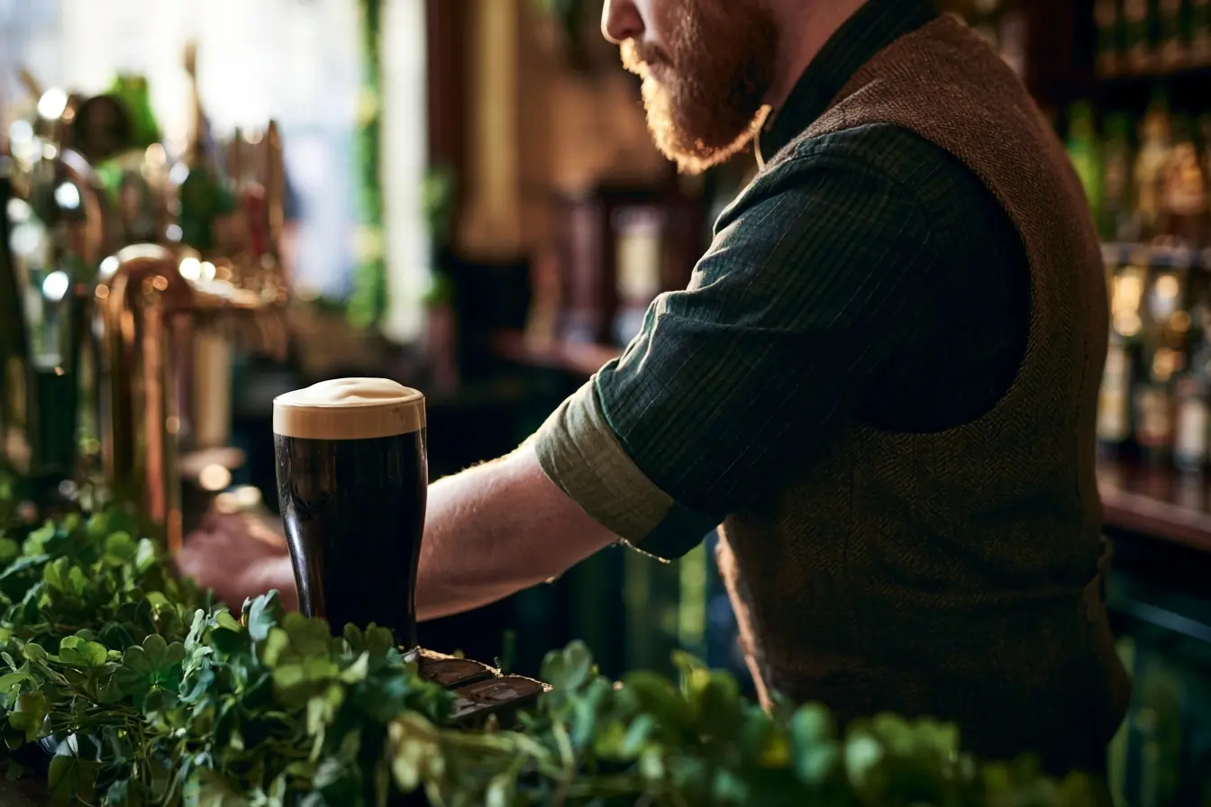 Une pinte servie pour la Saint-Patrick