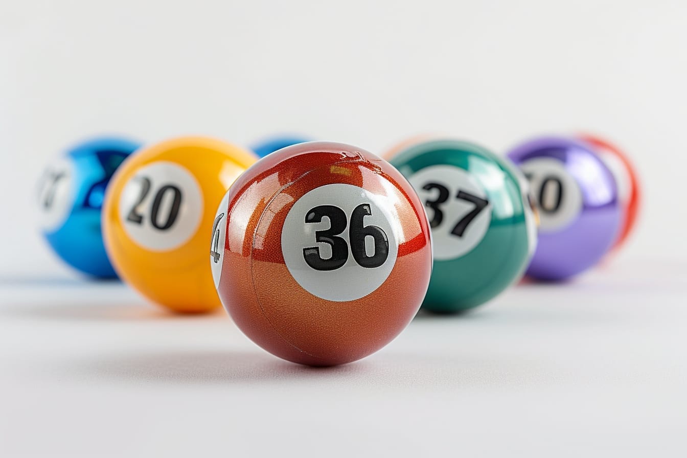 Illustration. Des boules de loterie.