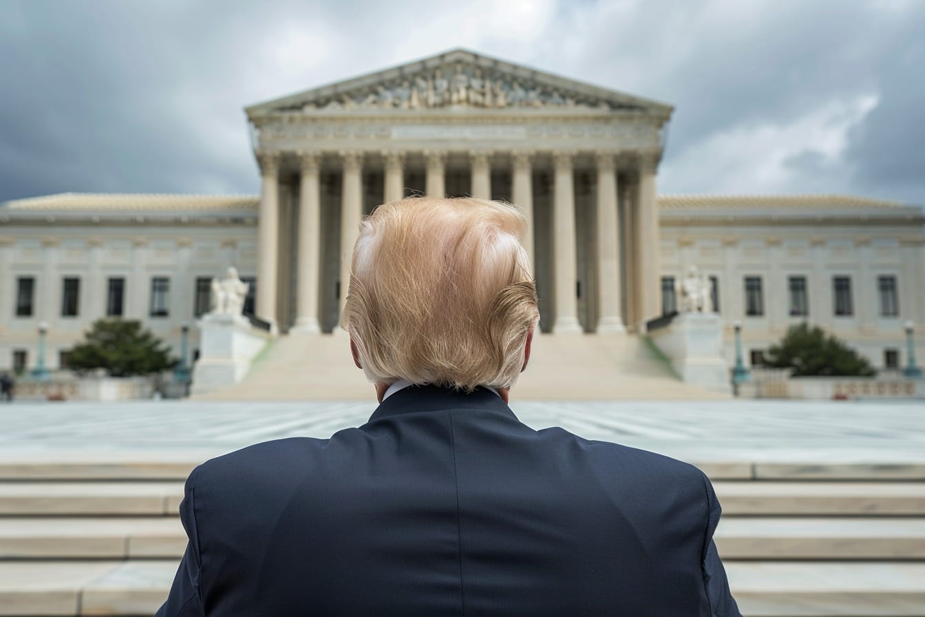 Illustration. Donald Trump et la Cour suprême.