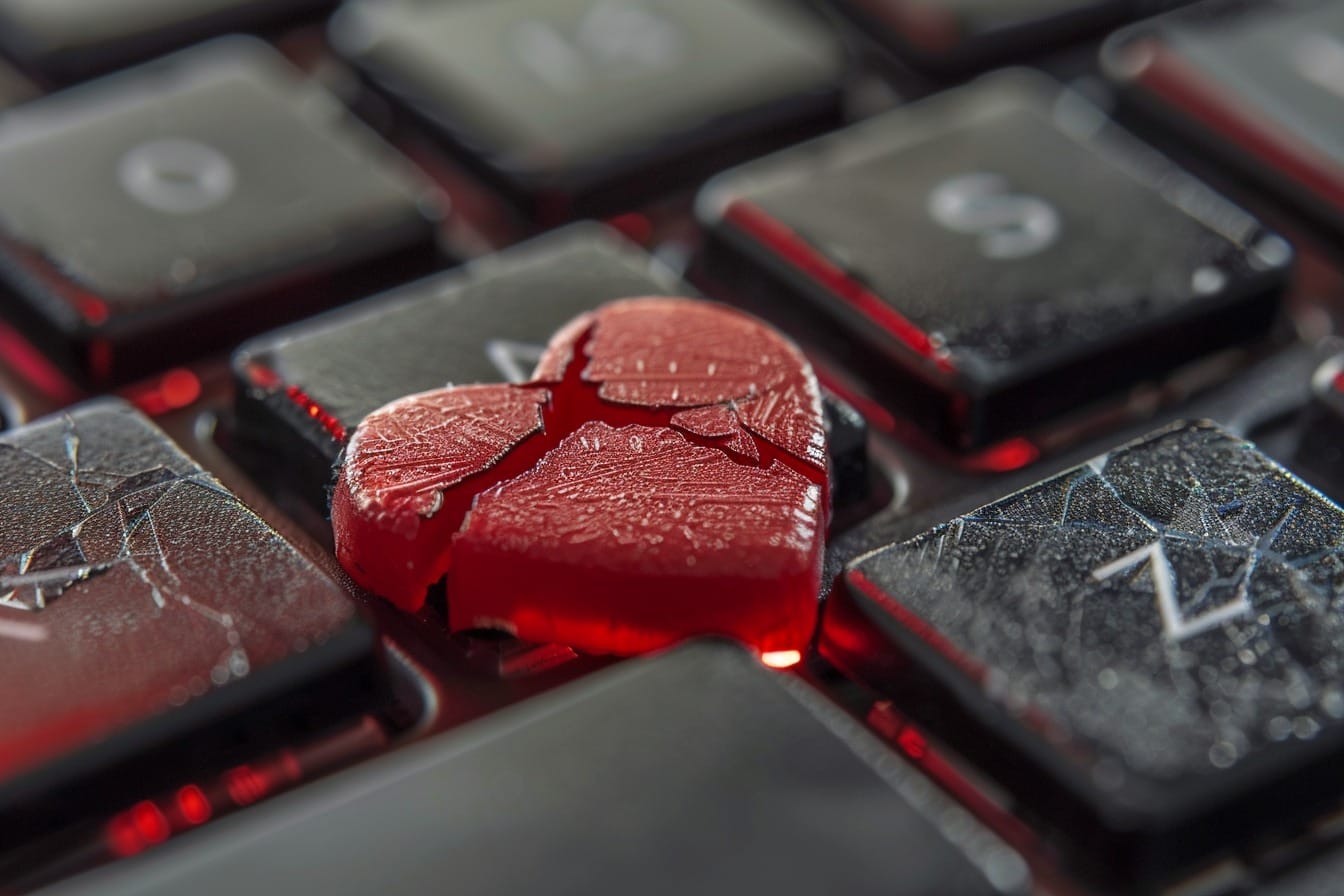 Illustration. L'arnaque aux sentiments sur Internet.