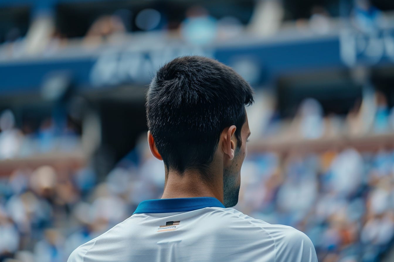 Illustration. Novak Djokovic.