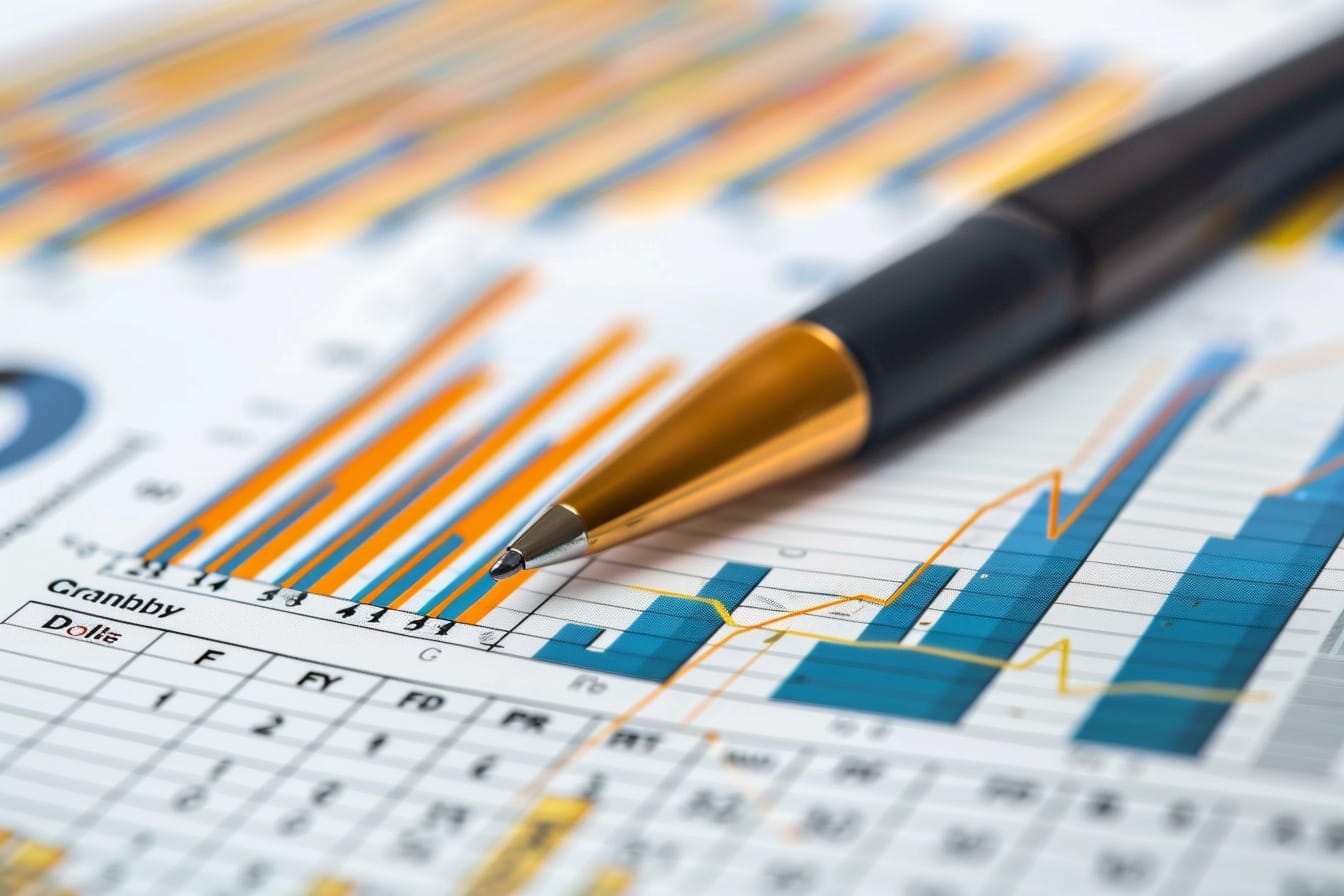Illustration. Finance, profits...