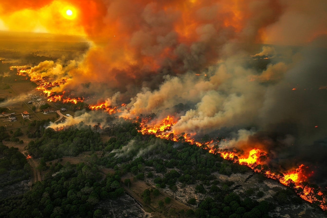 Illustration. Un incendie dévastateur.